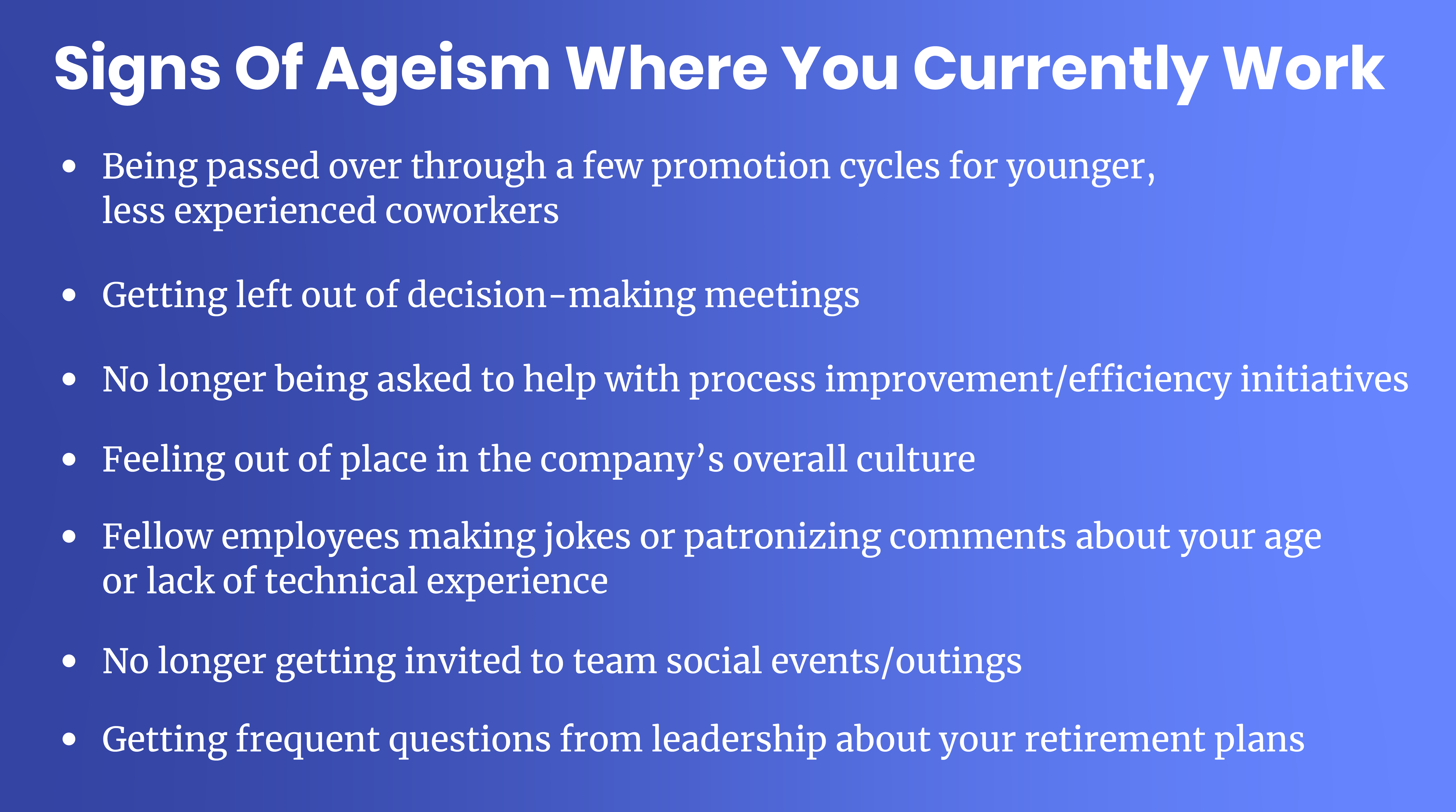 Conquering The Challenges Of Ageism In The Workplace